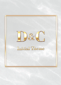 [ D&C ]  Initial Theme Gold Gray