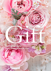禮物〜粉色和紫色玫瑰〜