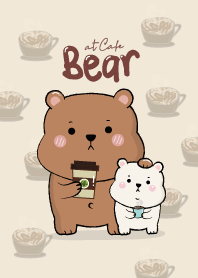 หมีน้อย ที่ร้านกาแฟ