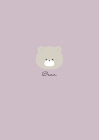 Simple Bear Dull Pink Beige