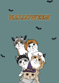 meow's halloween2 - cadet blue