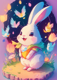 Rabbit in dream world