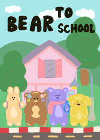 Bear to school