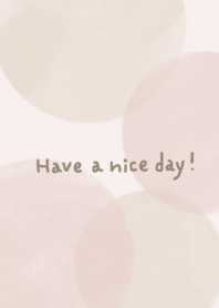 Simple and watercolor (beige x pink)