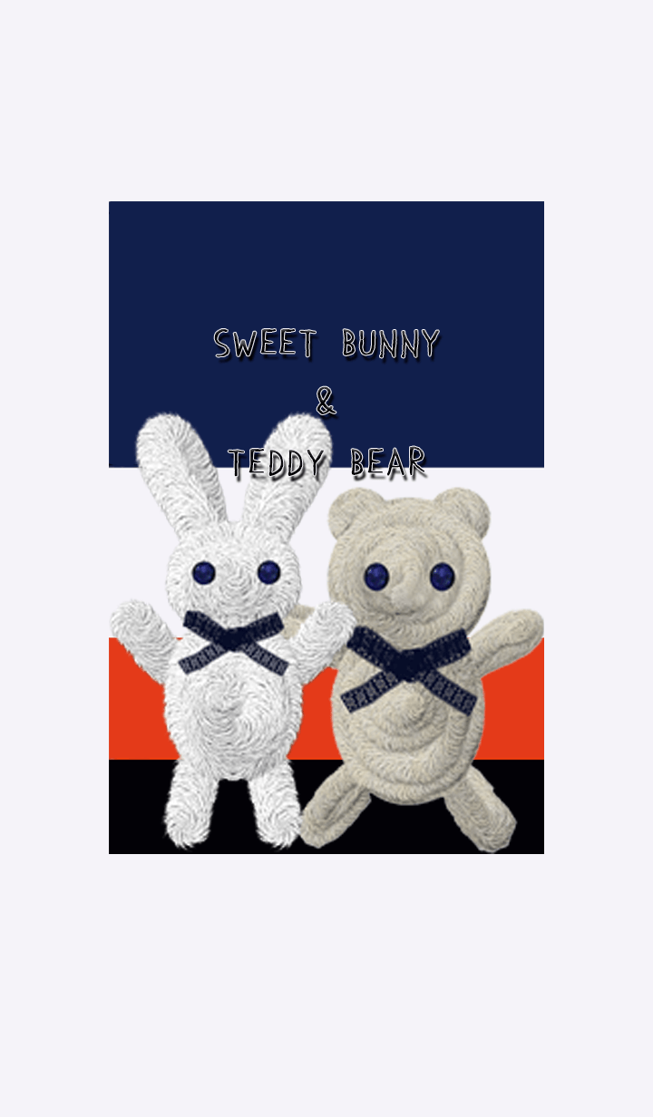 Sweet Bunny and Teddy Bear