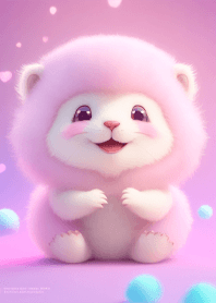 Cute Pink Little Lion