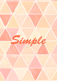 モランディの幾何学的な三角形（オレンジ）