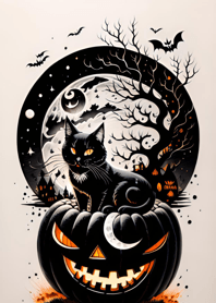 halloween cat B4D2F0