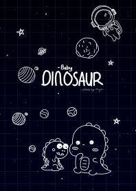 Baby Dinosaur in outer space