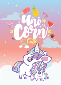 Unicorn Kawaii Love Raspberry