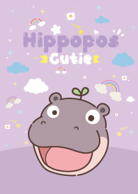ฮิปโปน้อย ดึ๋งดั๋ง น่ารัก_สายรุ้ง