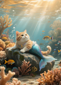 Cute little mermaid cat 3