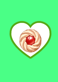 Cute cookie green blue