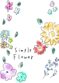 簡單 花卉