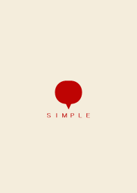 SIMPLE(beige red)V.1283b