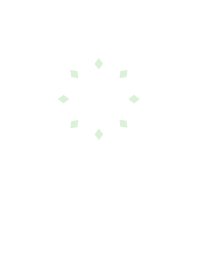 シンプル ダイヤモンド グリーン＆ホワイト