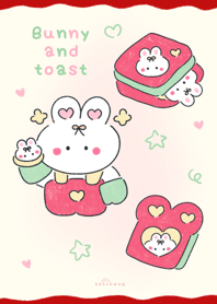 Bunny and toast ^__^