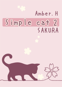 단순 고양이 3 벚꽃