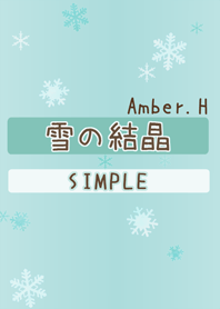 Simple Crystal of snow