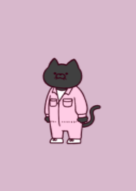 Coveralls black cat.(dusty colors09)