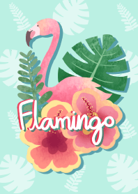 Fern & Flamingo