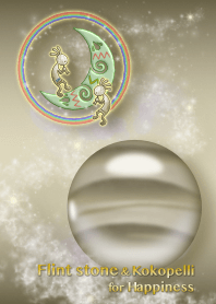 Flint stone & Kokopelli for Happiness