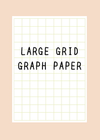 LARGE YEL GR GRID GRAPH PAPER-PINKBEIGEj
