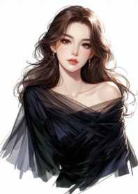 Cute and fresh woman drawing nov.25