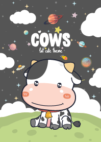 Cows Kawaii Galaxy Night