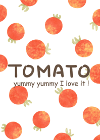 I LOVE TOMATO woter color