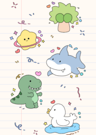 Duck under the coconut tree