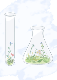 実験器具×野花❀