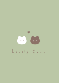 Lovely Cats (pattern)/pitstachio
