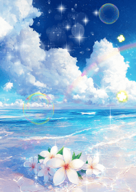Plumeria & Summer Ocean Lucky Theme