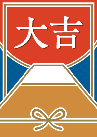 Mizuhiki / Mt. Fuji / Light Brown x Red