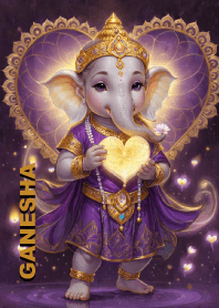 Purple Ganesha = Rich & Rich Theme