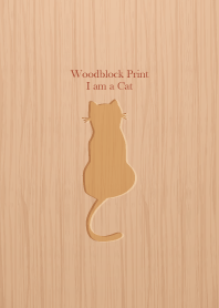 woodblock print Cat 3