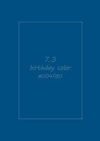 birthday color - July 3