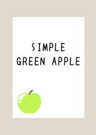 SIMPLE GREEN APPLE-BEIGEj