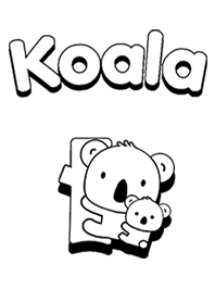 Koala white and Black