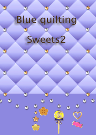 青のキルティング(お菓子2)