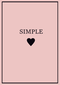 SIMPLE_HEART / black pink