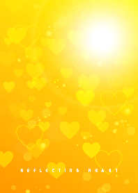 reflecting heart yellow J