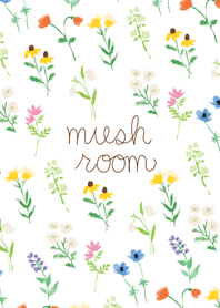 水彩ボタニカルフラワー　mush