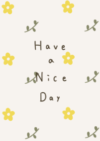 Natural beige and yellow flowers.