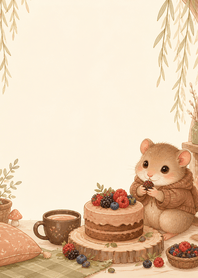 Cocoa Dormouse Berry Cake Willow
