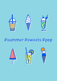 ひんやり夏スイーツ #pop