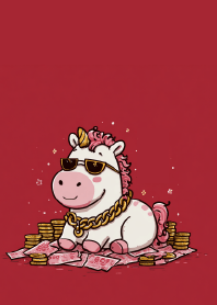 Unicorn Drip: Cash & Gold Style