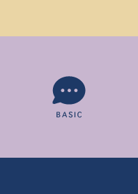 Simple&Basic - Navy Blue Beige - Purple