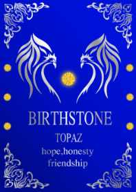 November Topaz Blue and Silver 2021